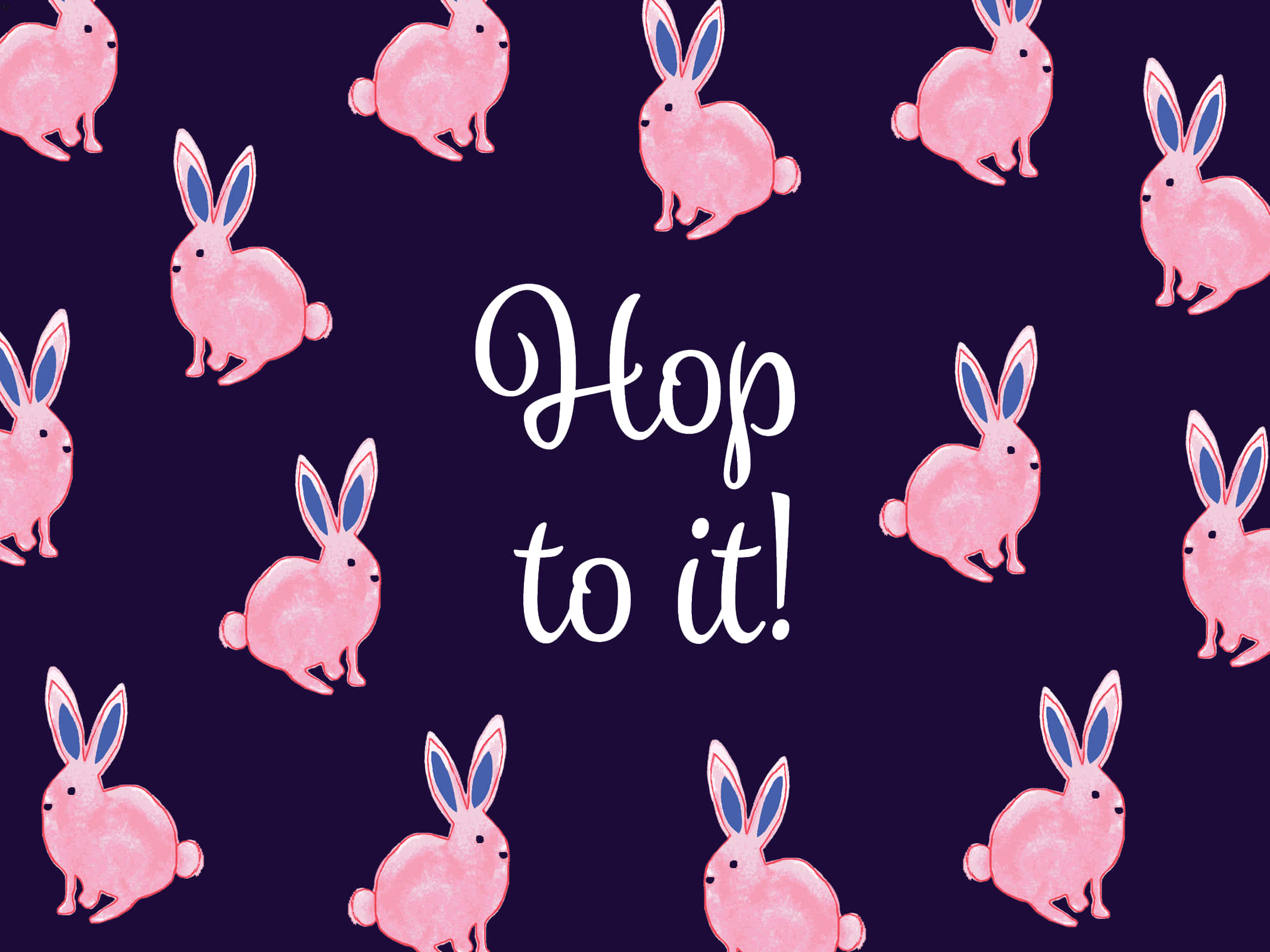 Easter Bunnies Pattern Design Background