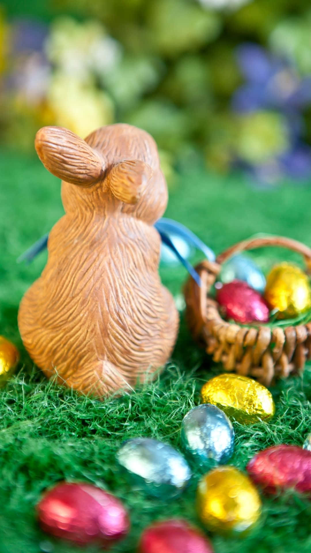 ¡celebrala Pascua Con Un Alegre Conejo De Pascua! Fondo de pantalla