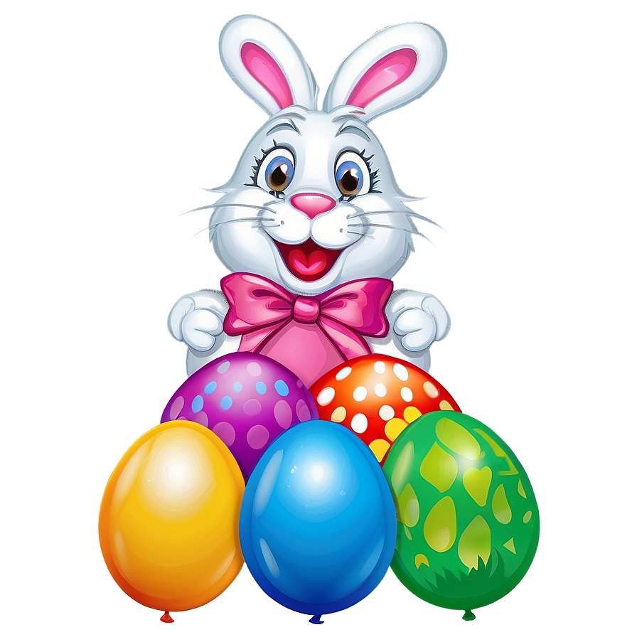 Easter Bunny Balloon Png 05232024 PNG