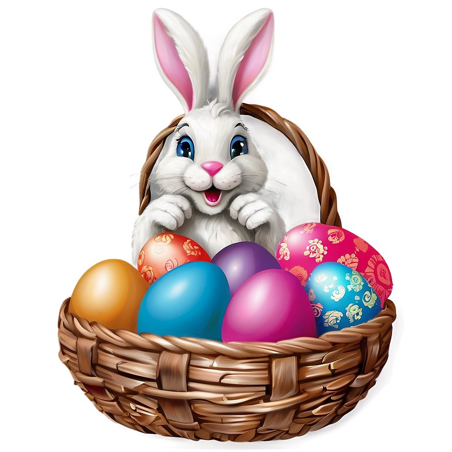 Download Easter Bunny Basket Png 05212024 | Wallpapers.com