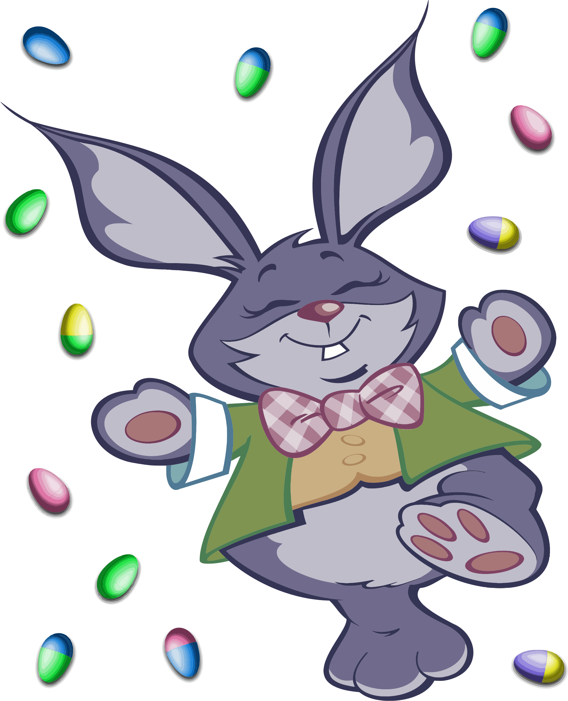Easter Bunny Celebration PNG