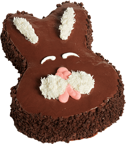 Easter Bunny Chocolate Cake PNG