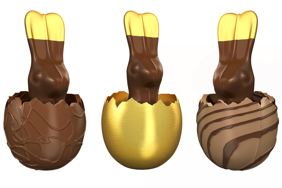 Easter Bunny Chocolate Eggs PNG