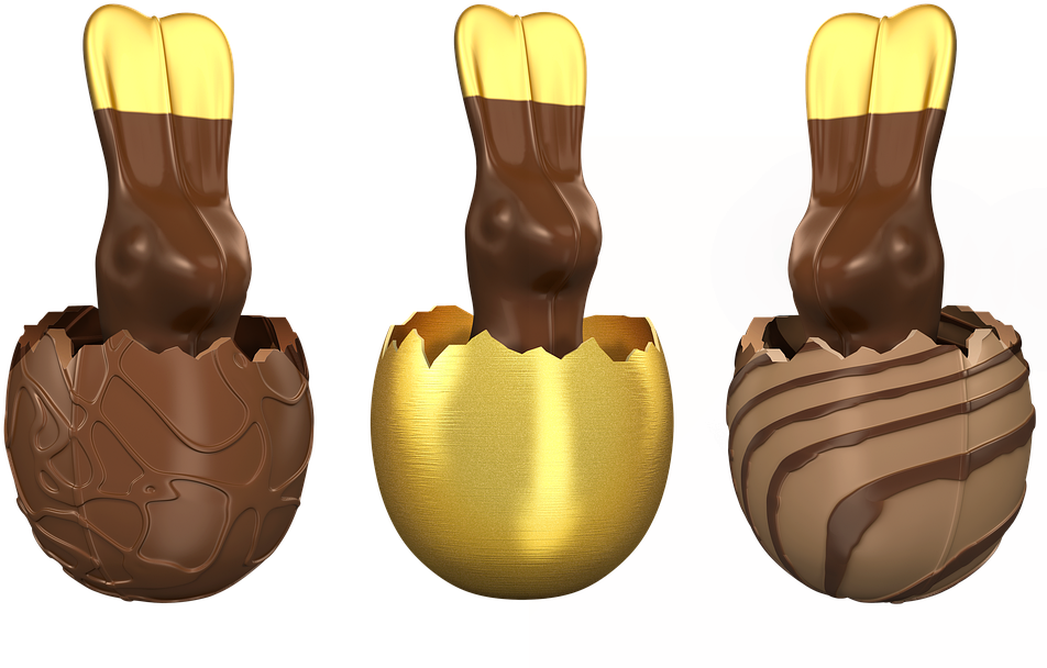 Easter Bunny Chocolate Eggs PNG