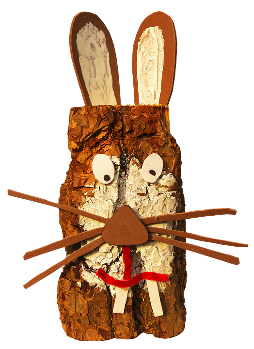 Easter Bunny Cork Art PNG