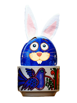 Easter Bunny Egg Art PNG