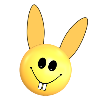 Download Easter Bunny Emoji Smile | Wallpapers.com