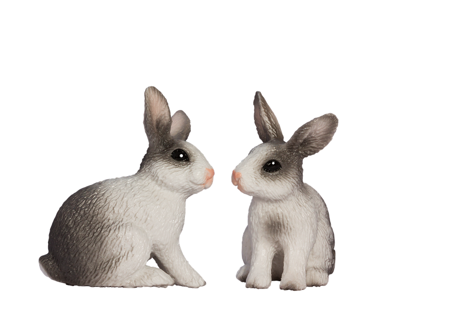Easter Bunny Figurines PNG