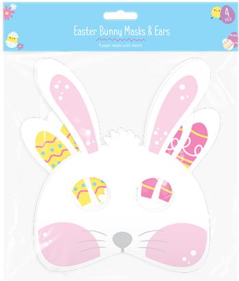 Easter Bunny Masksand Ears Packaging PNG