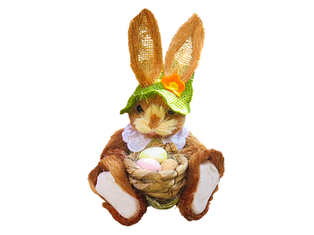 Easter Bunnywith Eggs PNG