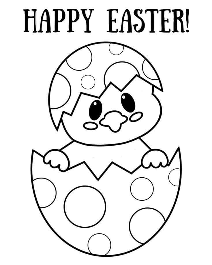 Vibrant and Festive Easter Coloring Picture