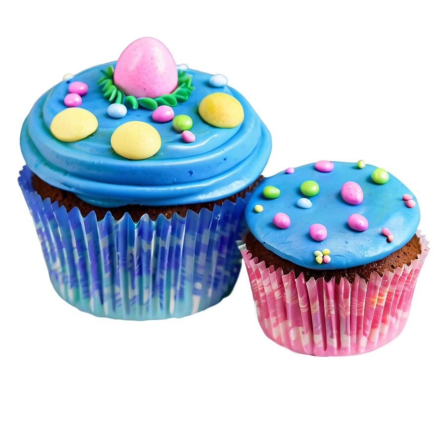 Easter Cupcakes Png 06112024 PNG