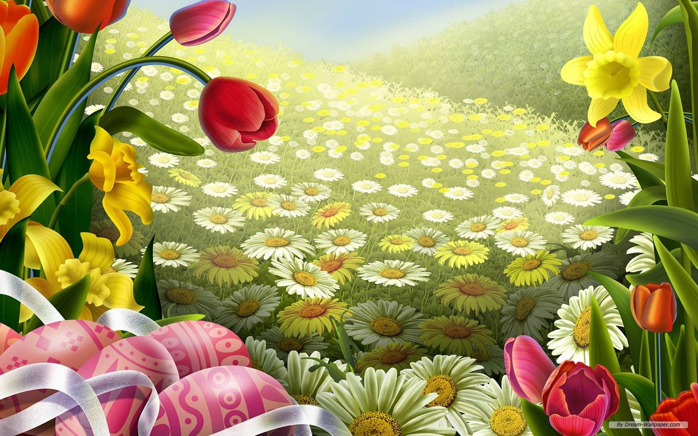Celebrate Easter with a fun, colorful design Wallpaper