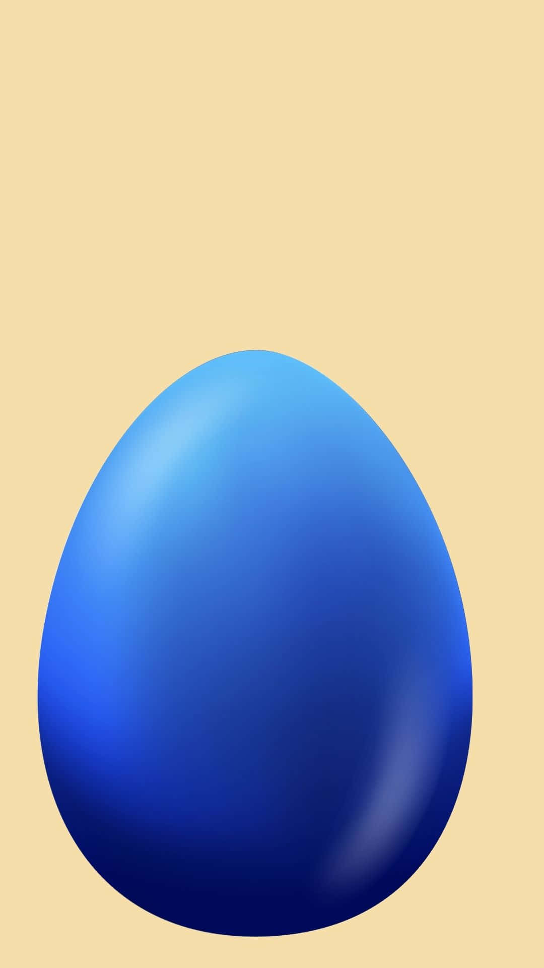 A Blue Ball On A Beige Background Wallpaper