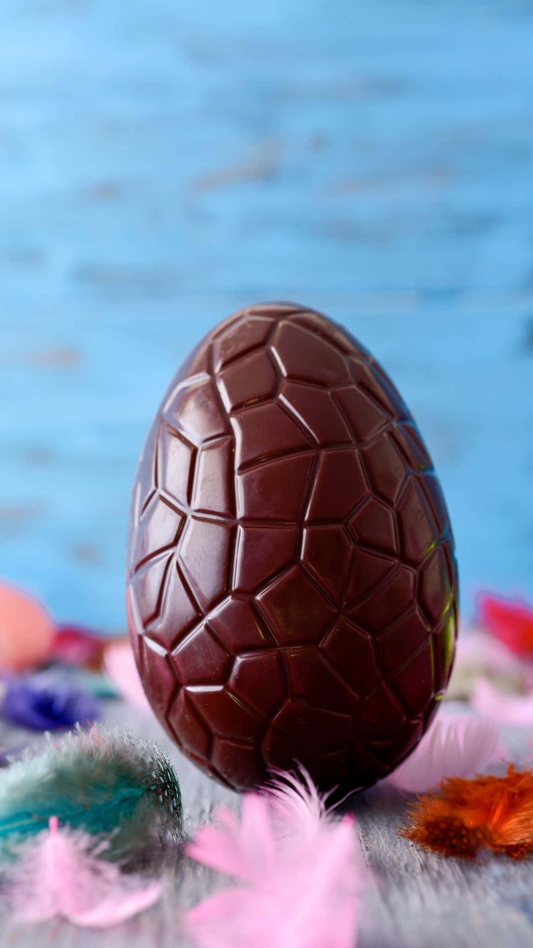 Fondode Pantalla De Huevo De Pascua De Chocolate.