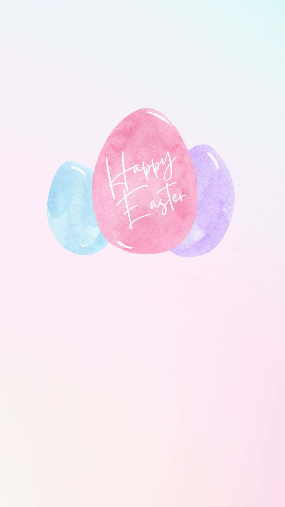 Watercolor Easter Egg Background