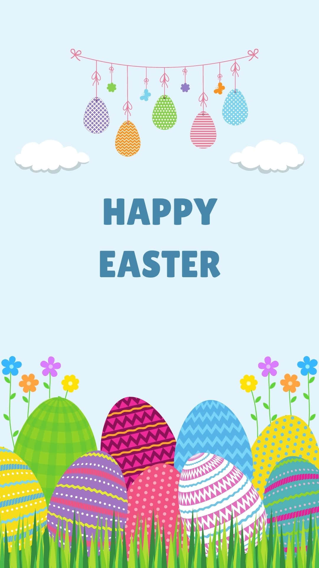 Quirky Easter Egg Background