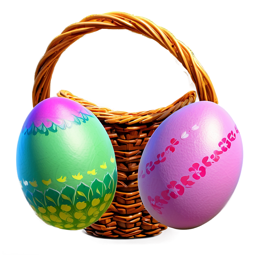 Download Easter Egg Basket Png 05252024 | Wallpapers.com