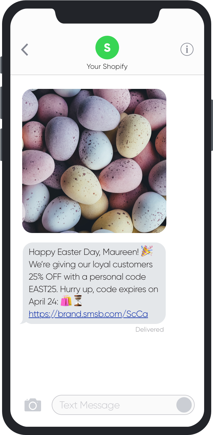 Easter Egg Promotion Smartphone Display PNG