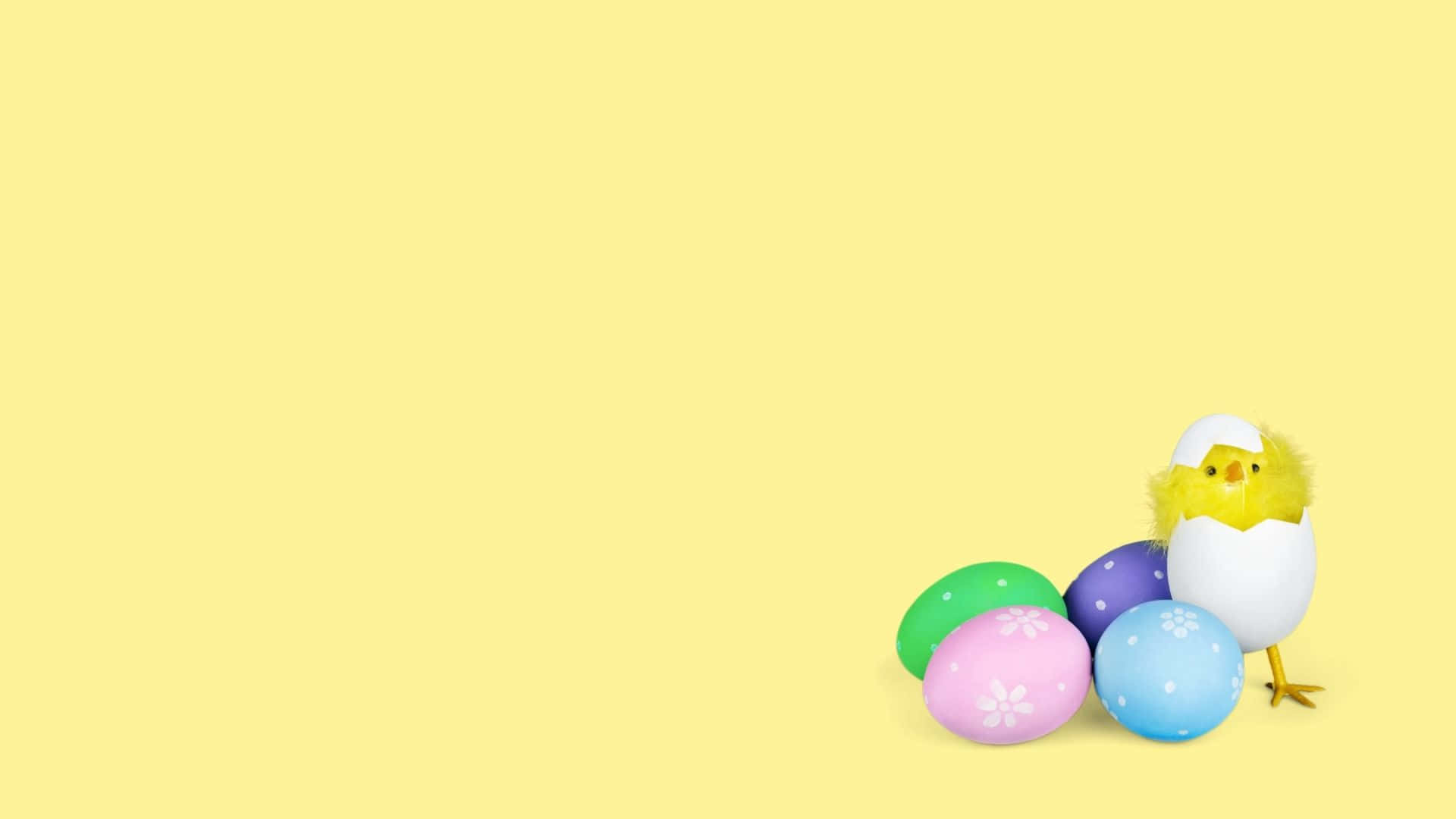 Coloridoshuevos De Pascua Listos Para La Búsqueda. Fondo de pantalla