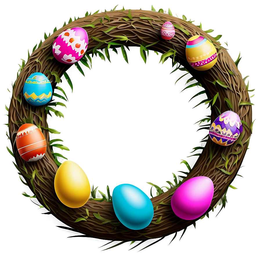 Easter Egg Wreath Png Gov38 PNG