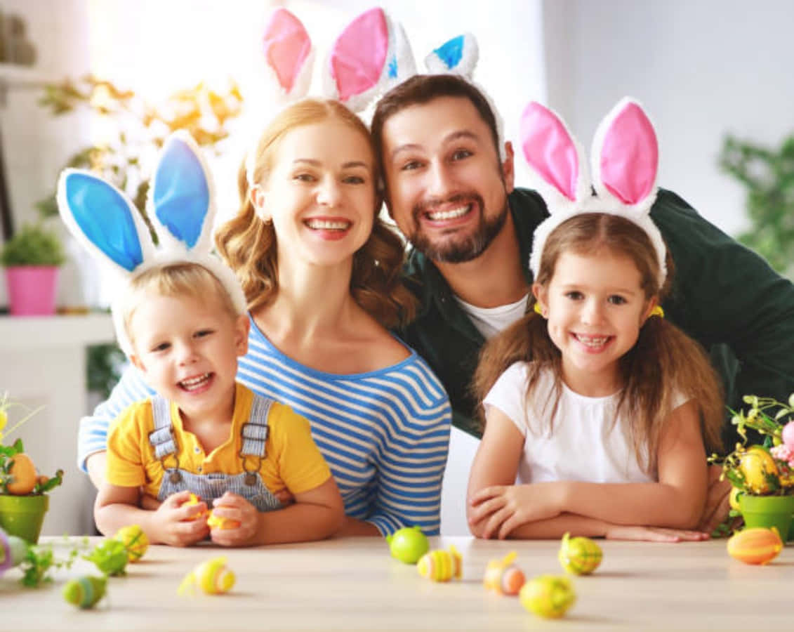 Easter Happy Family Celebration Picture