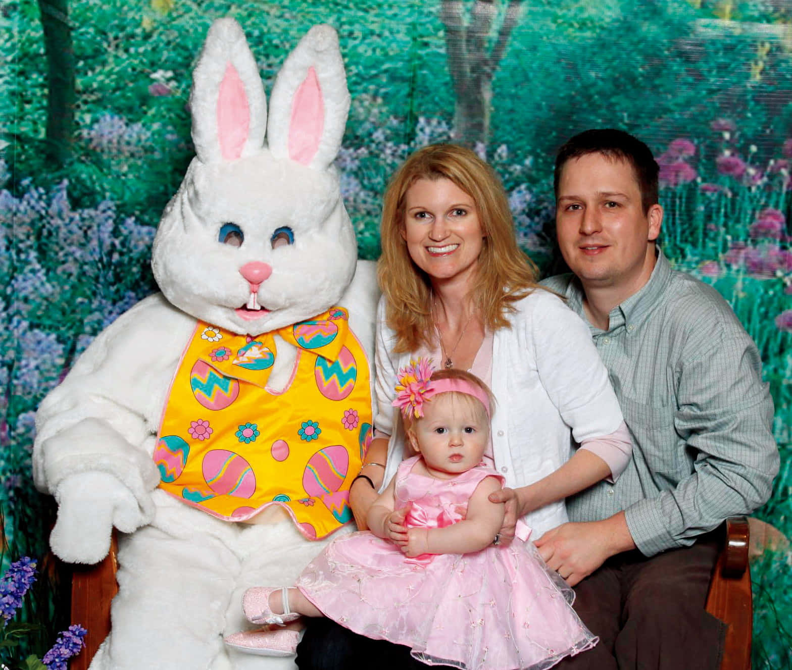 Easter Family Bunny Mascot Picture