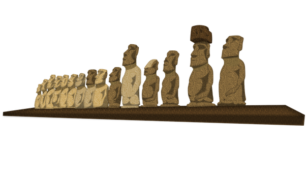 Easter Island Chocolate Moai PNG