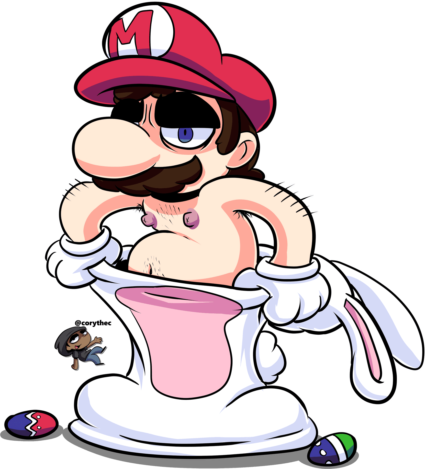 Easter Mario Magic Hat Cartoon PNG