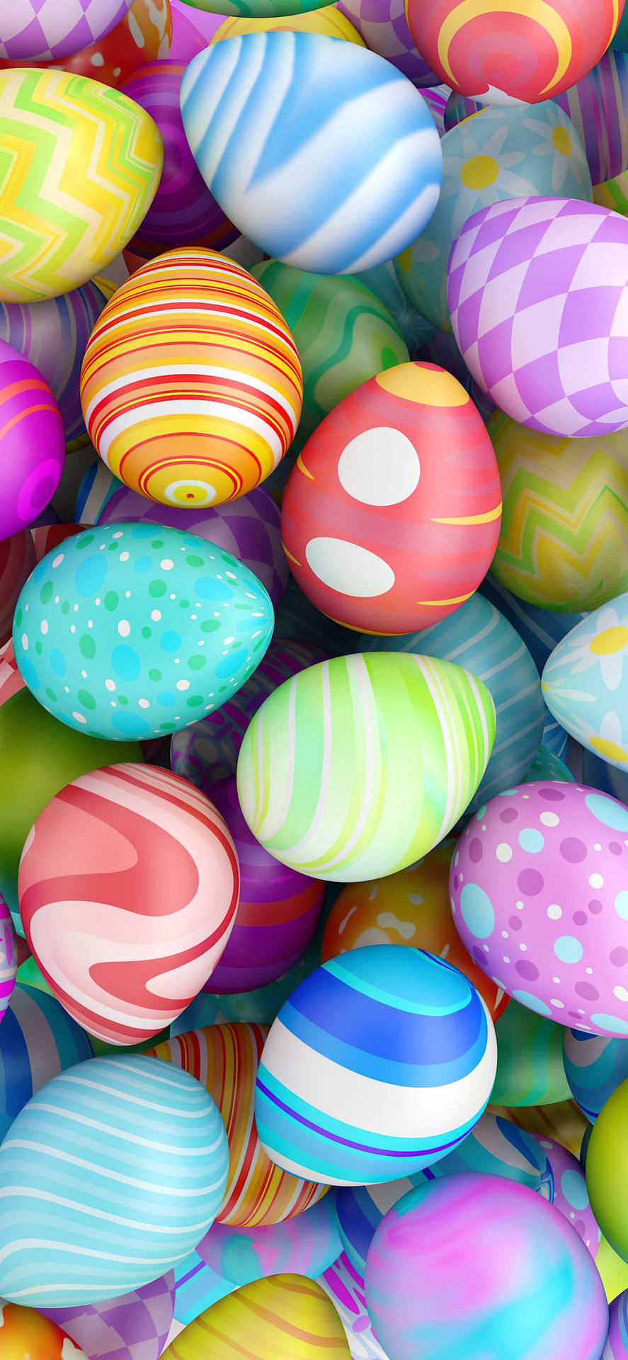 Unmontón De Huevos De Pascua Coloridos Fondo de pantalla