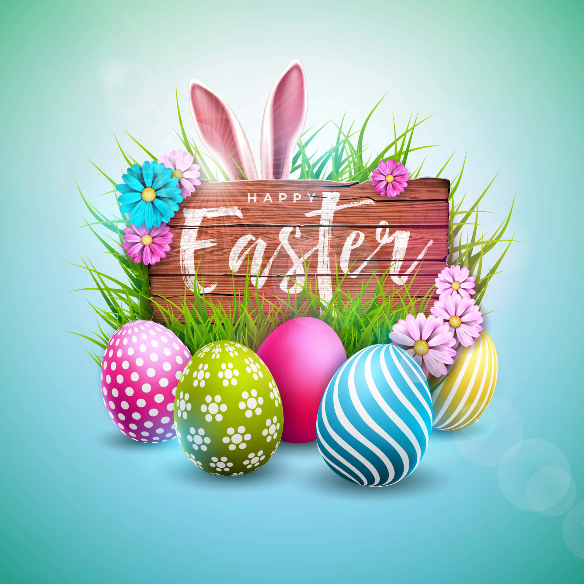 Download Celebrate Easter with Colorful Eggs | Wallpapers.com