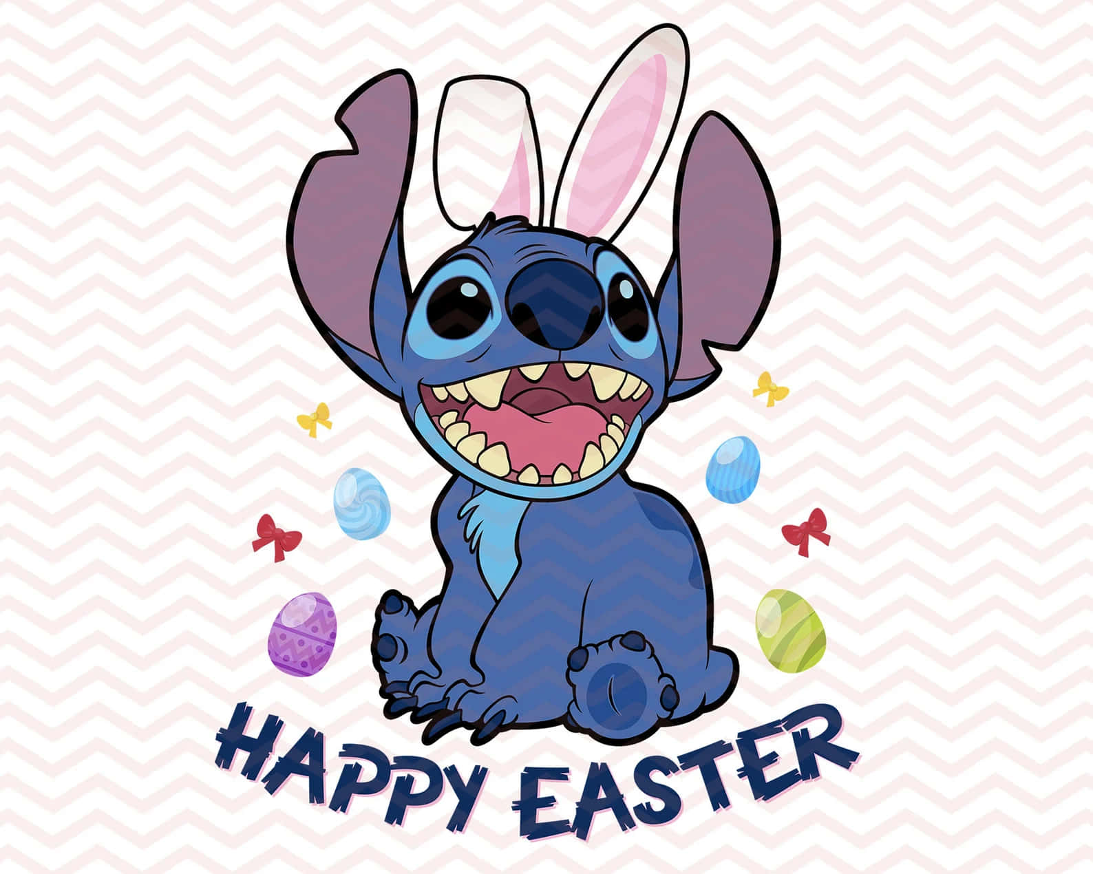 Easter Stitch Celebration Wallpaper