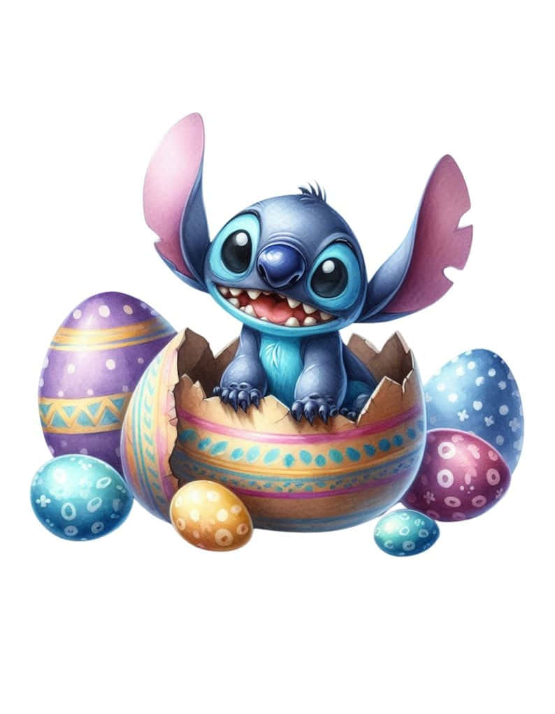 Easter Stitch Hatchingfrom Egg Wallpaper