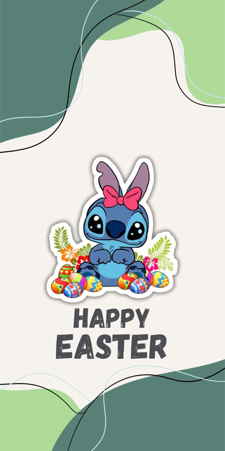 Easter Stitchwith Eggs Mobile Wallpaper Wallpaper