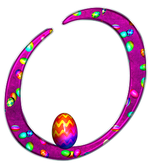 Easter Themed Letter C PNG