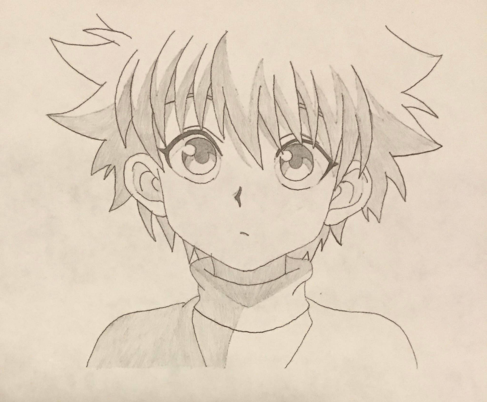 Download Easy Anime Drawing Killua Wallpaper