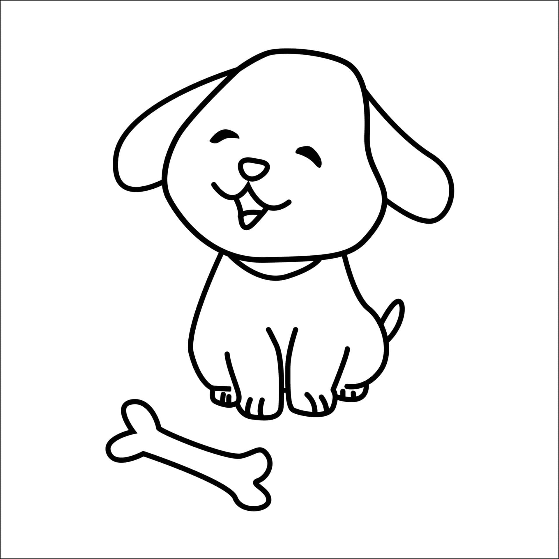 Cute dog draw Stickers | Unique Designs | Spreadshirt