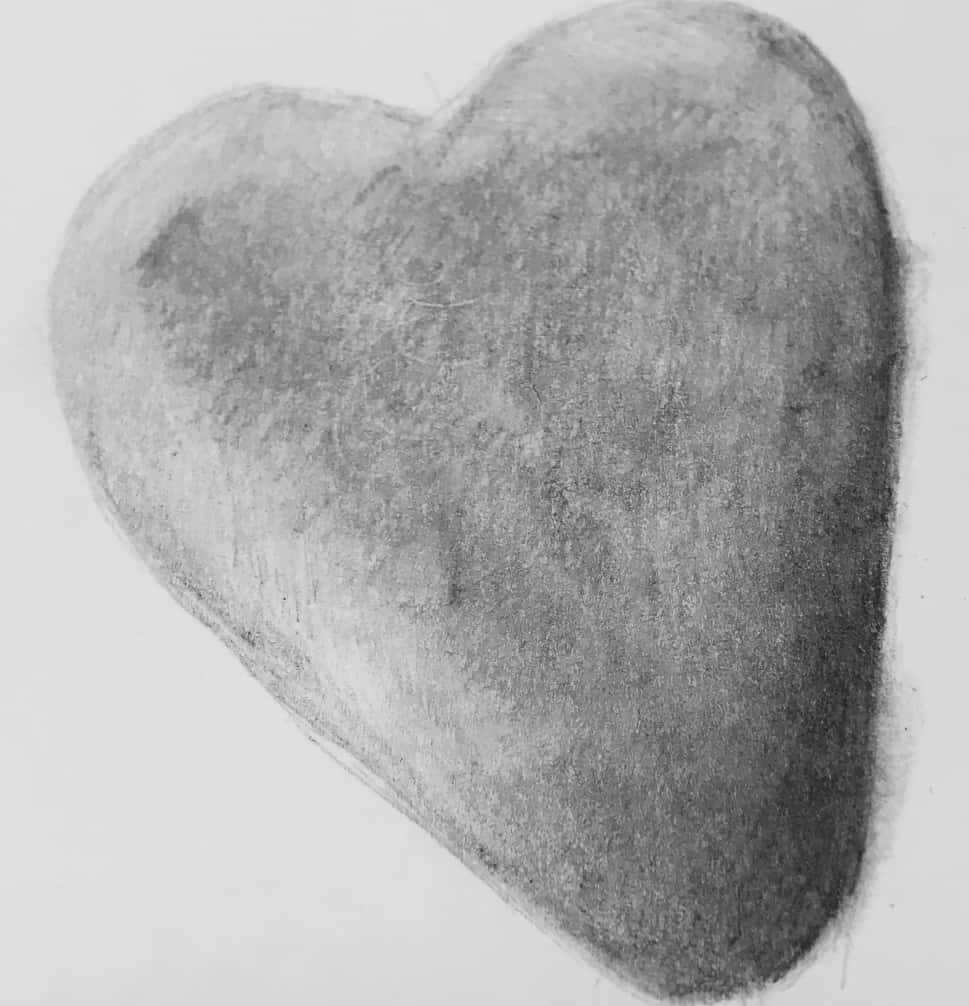 Heart Pencil Sketch Easy Drawing Picture