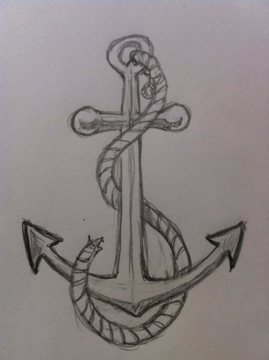 Download Anchor Pencil Sketch Easy Drawing Picture | Wallpapers.com