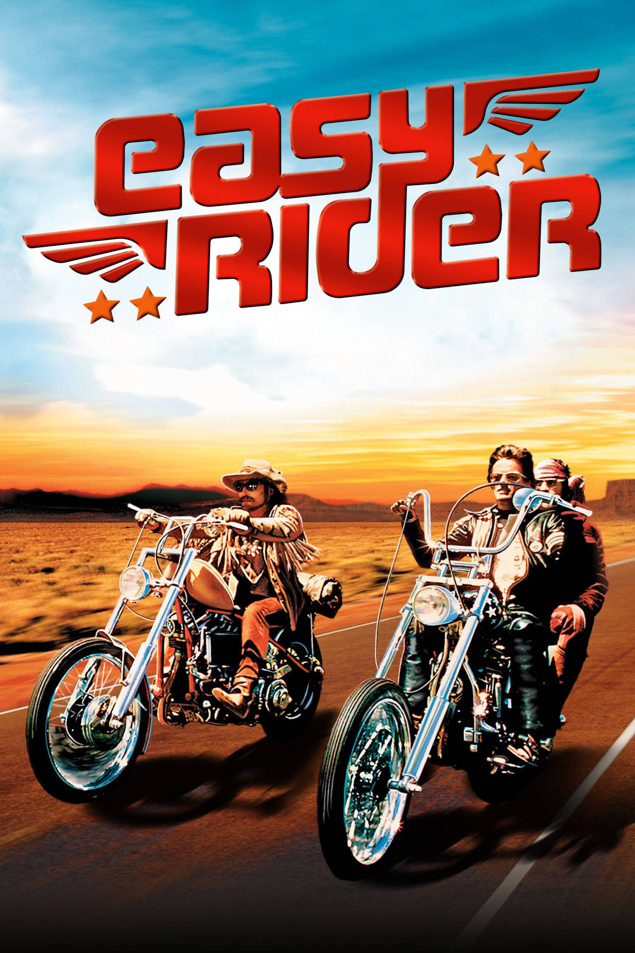 Caption: Iconic Easy Rider Movie Poster 1969 Wallpaper
