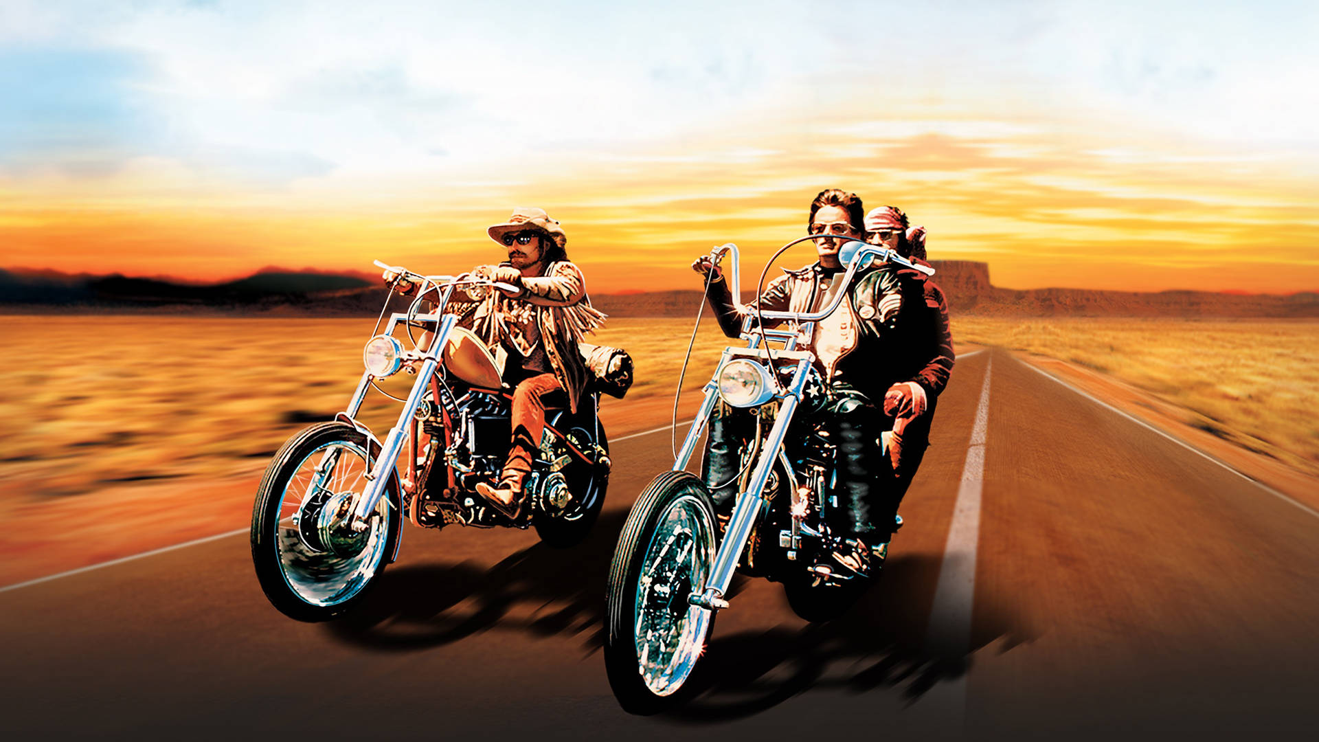 Easy Rider Driving The Road Wallpaper