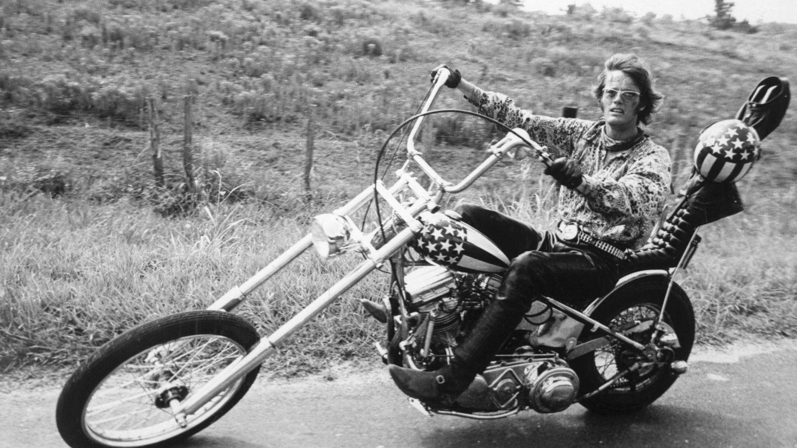 Easy Rider On Long Motorbike Wallpaper