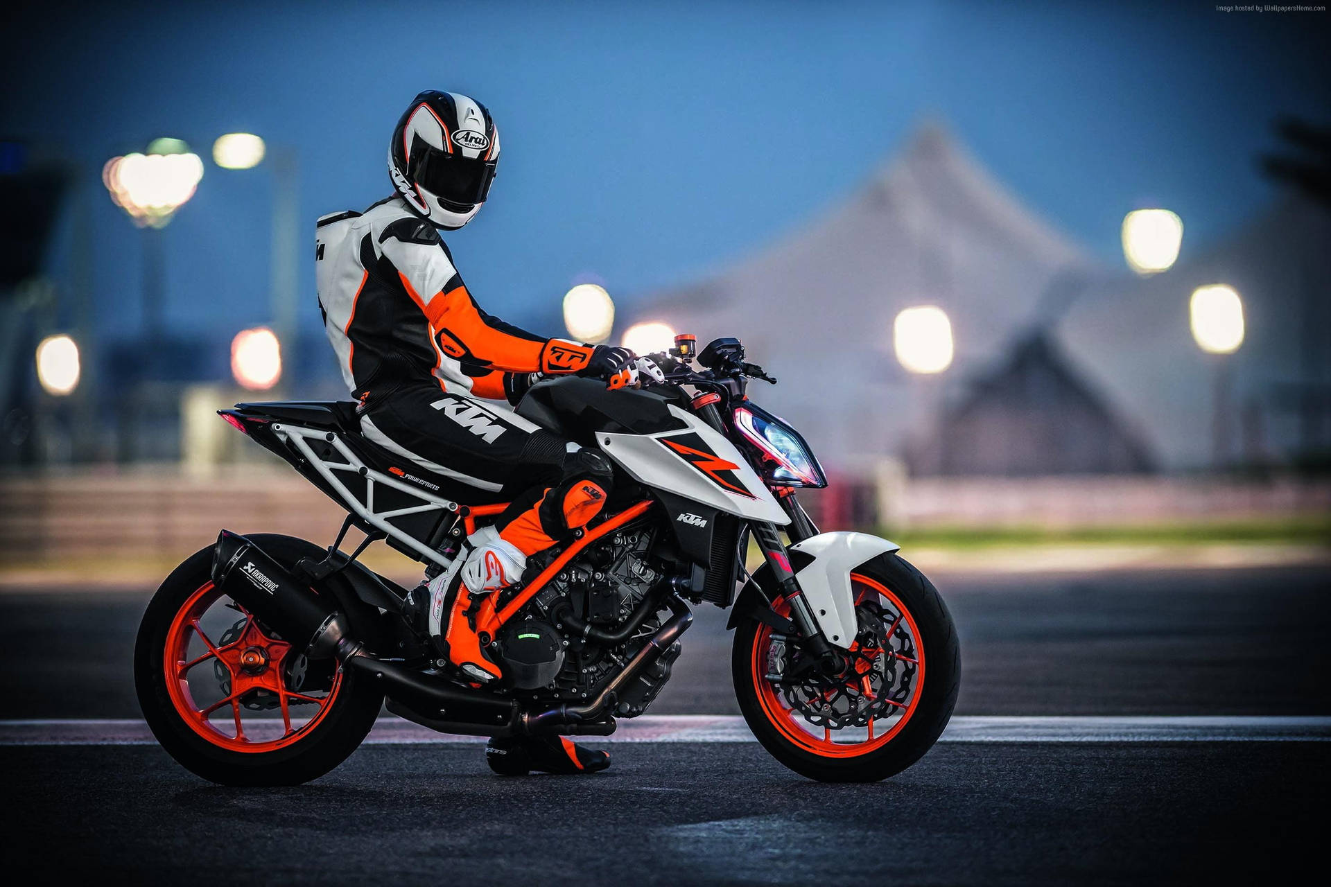 Easy Rider Orange Motorcykel Wallpaper