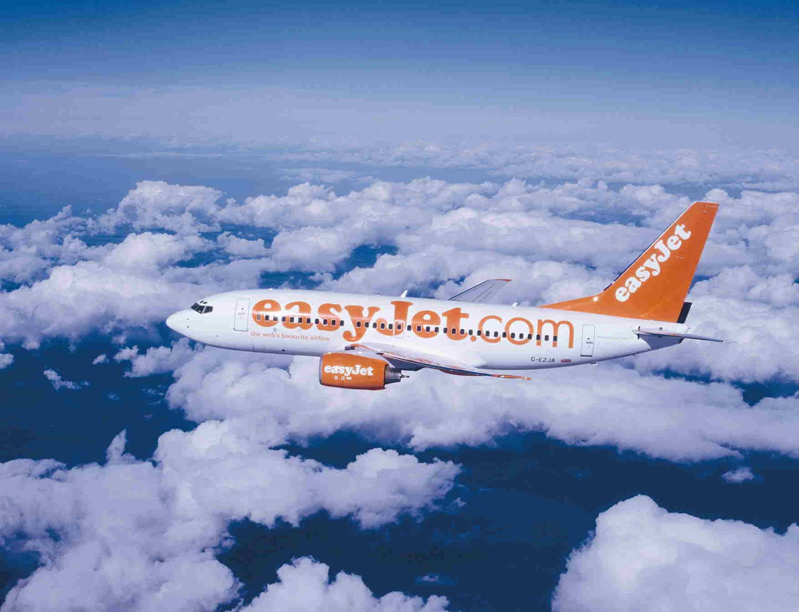 EasyJet Orange Aircraft Wallpaper