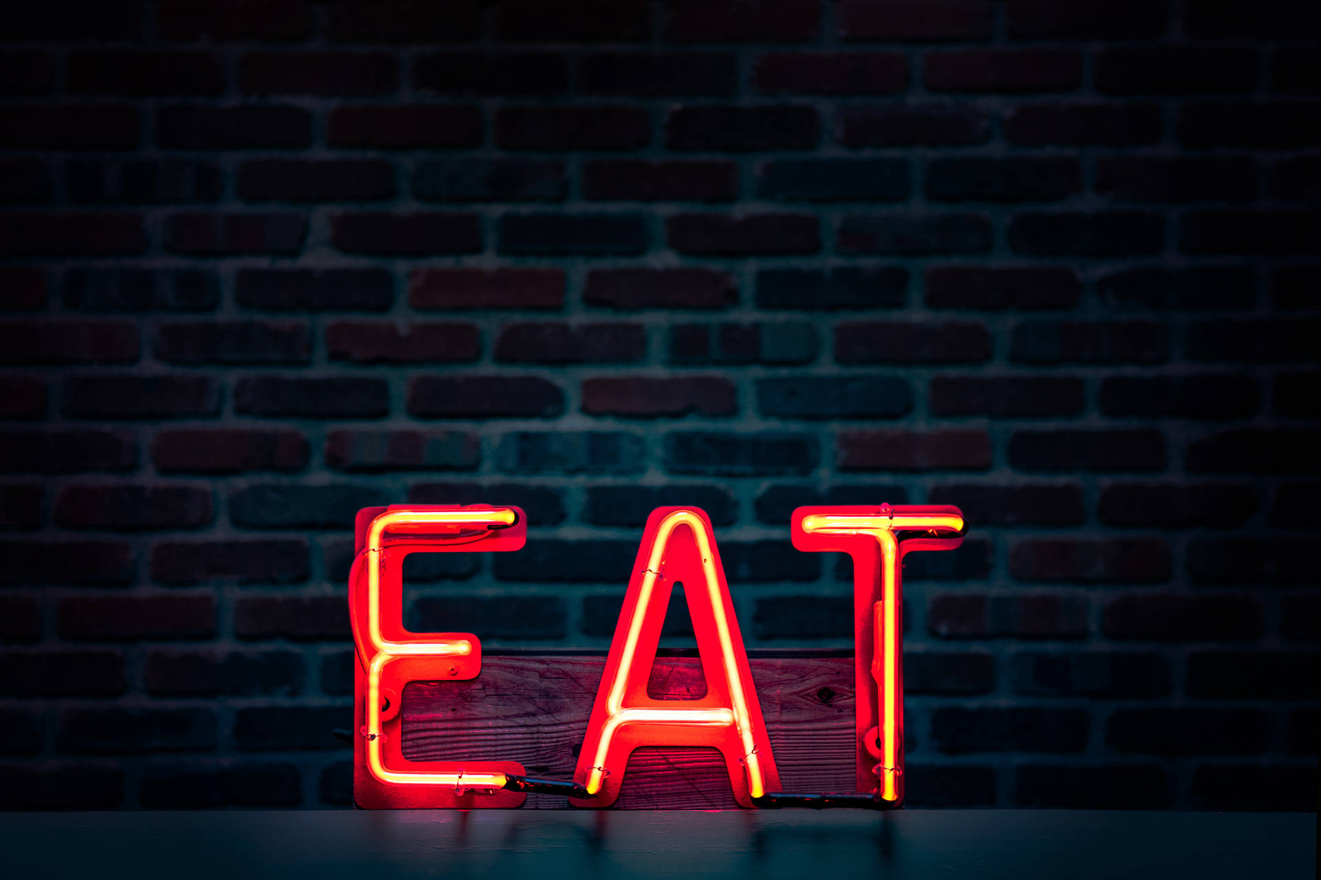 Eat Neon Sign Wallpaper
