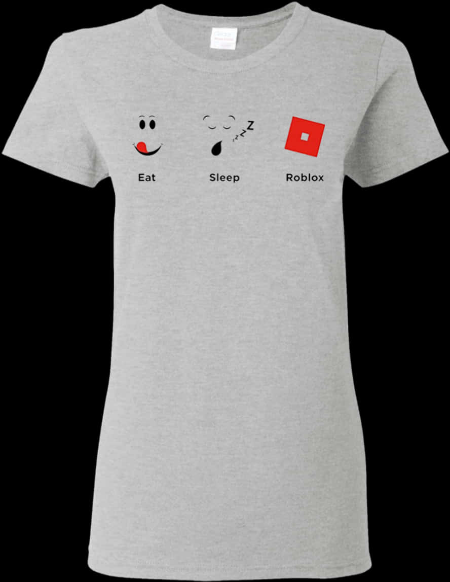 Eat Sleep Roblox T Shirt Design PNG