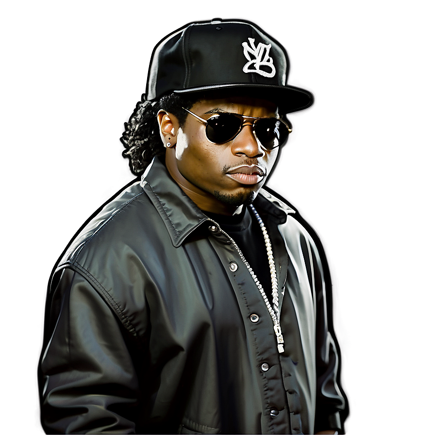 Eazy E Legendary Rapper Png 06252024 PNG