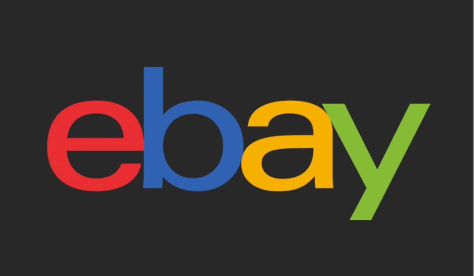 Ebay Logo On A Black Background