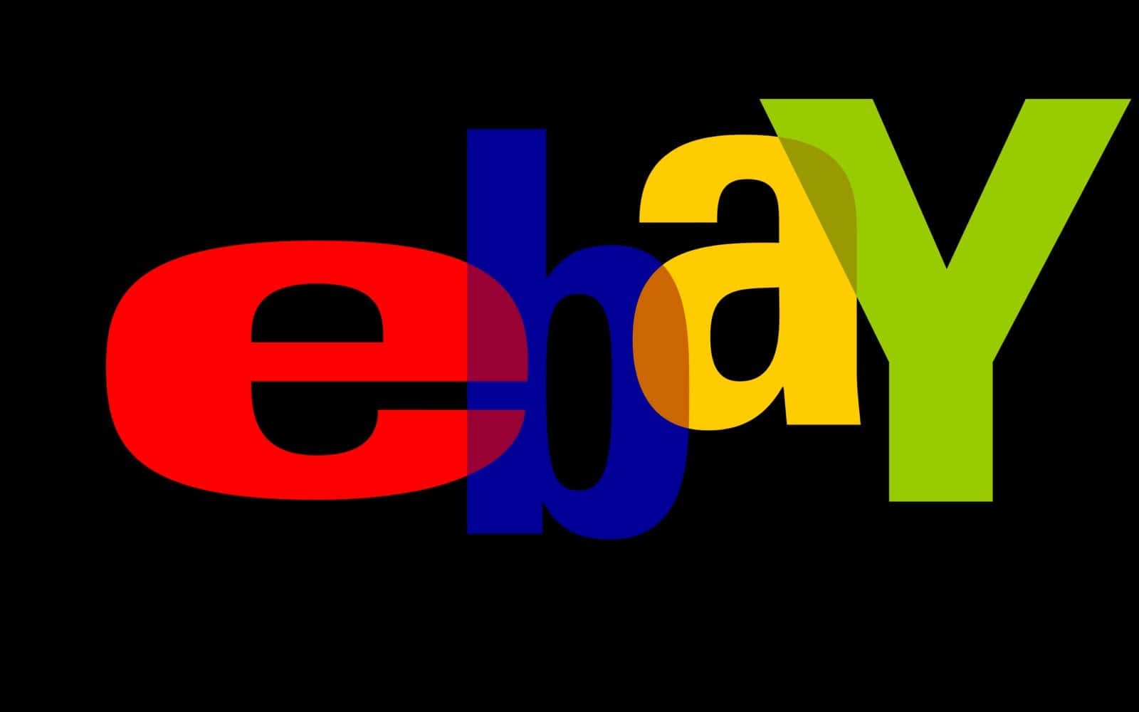 Logotipodo Ebay Em Um Fundo Preto