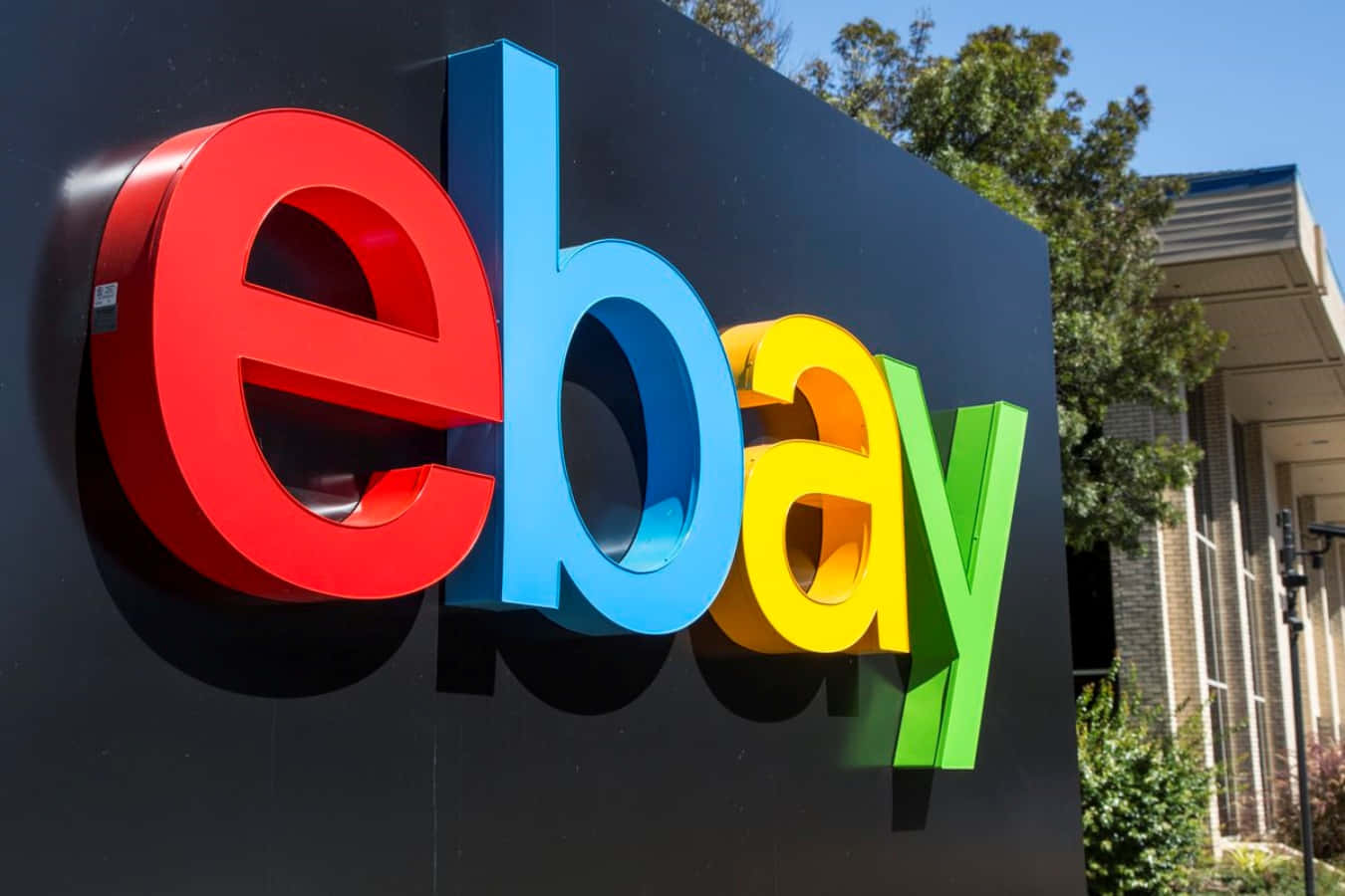 Ebay's Logo Is Seen Outside Of A Building